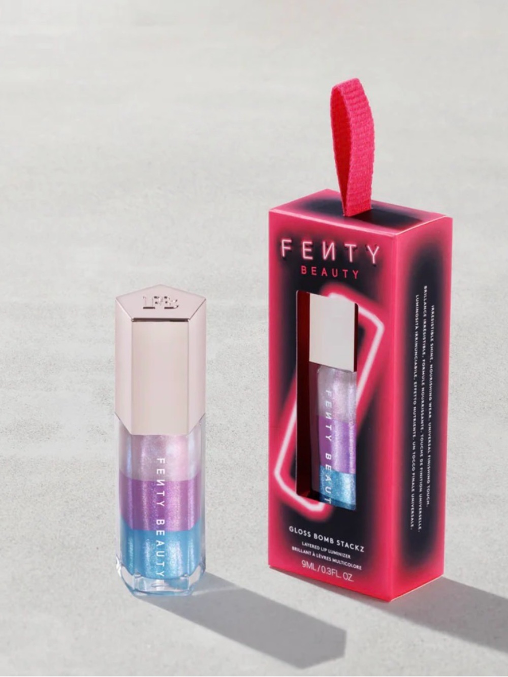 Fenty Beauty Gloss Bomb Stackz Shimmer Gloss — Pink, Purple, Blue